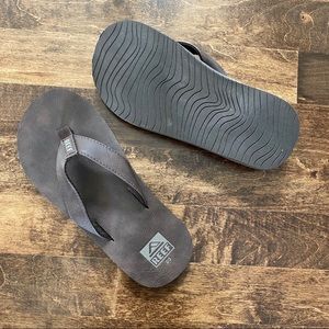 Boys REEF brown leather sandals